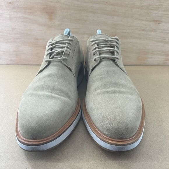 Allen‎ Edmonds Brooklyn Light Men Size 10 Shoes Light Brown Suede Derby Oxford main image 4